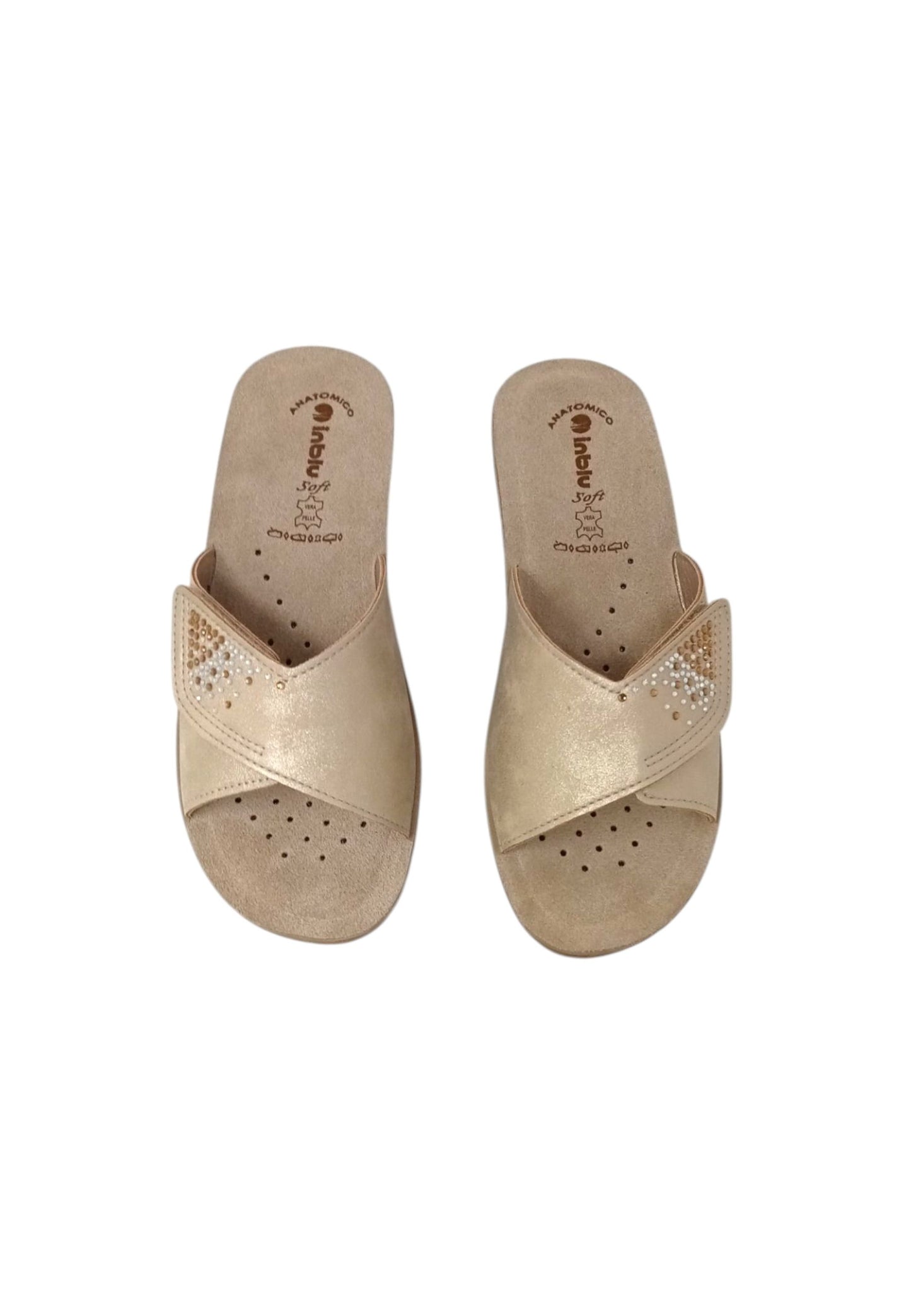 Ciabatta INBLU PV000008 SABBIA donna