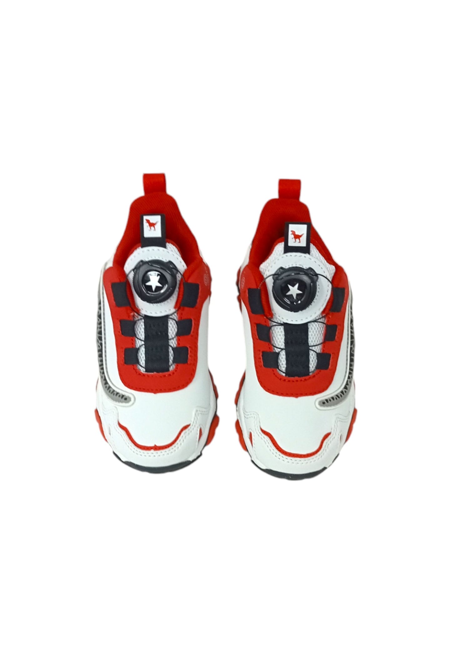 Sneakers luminose BULL BOYS T-REX DNAL4556 BIANCO/ROSSO Bambino