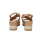 Sandali con zeppa REPO 20216-E6 AVORIO CAMEL donna
