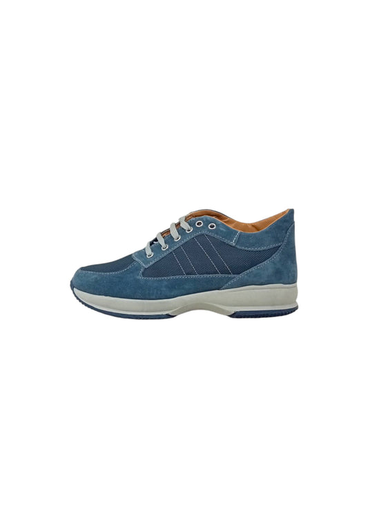 Italia Leone Sneaker jeans camoscio 7002 est uomo