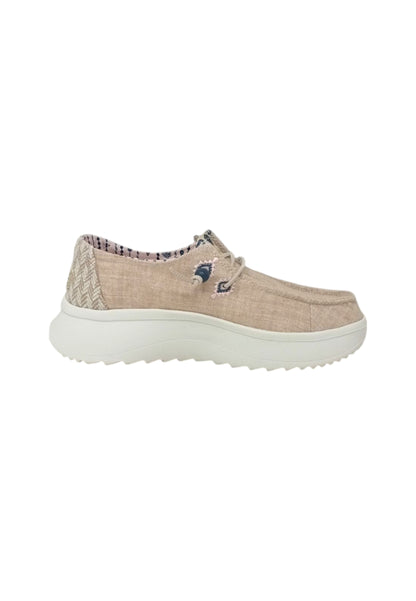Mocassini HEYDUDE WENDY PEAK CHAMBRAY WOVEN 41946-265 TAN Donna