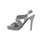 Sandalo col tacco JOEL A7348 MICROGLITTER ARGENTO donna