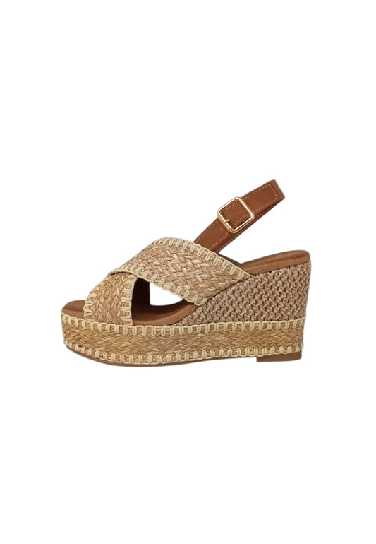Sandali con zeppa XTI 143821 TAUPE donna