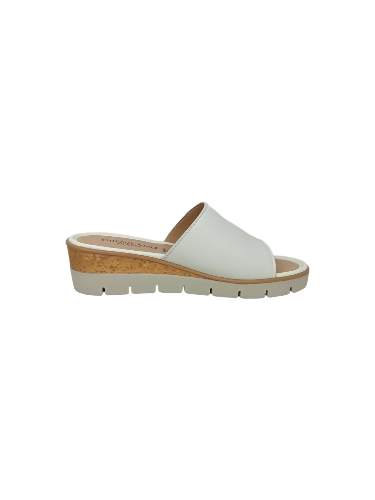 Ciabatta GRUNLAND PAFO CI2897-G7 BIANCO donna