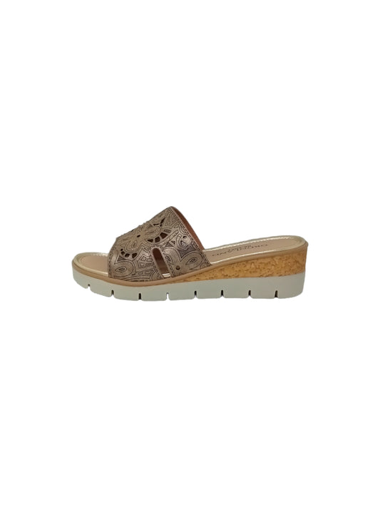 Ciabatta GRUNLAND PAFO C1838-G7 PLATINO donna
