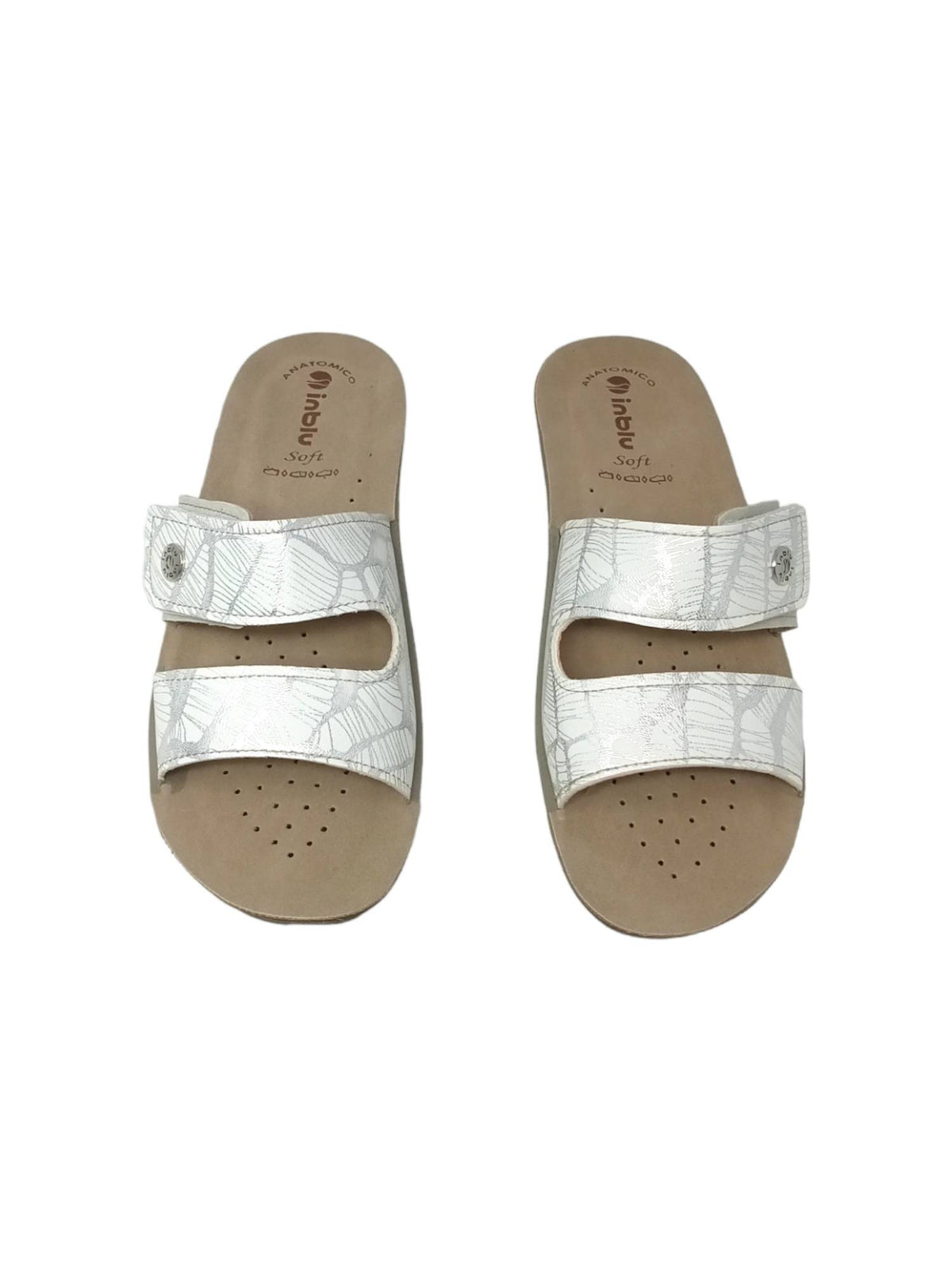 Ciabatta INBLU VR000060 BIANCO donna