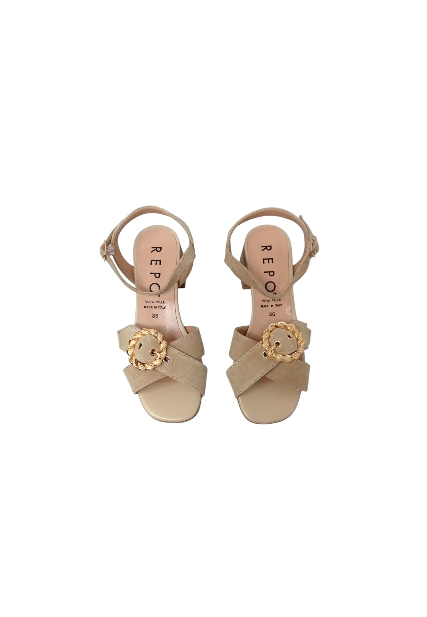 Sandali con tacco REPO 31229-E6 BEIGE donna