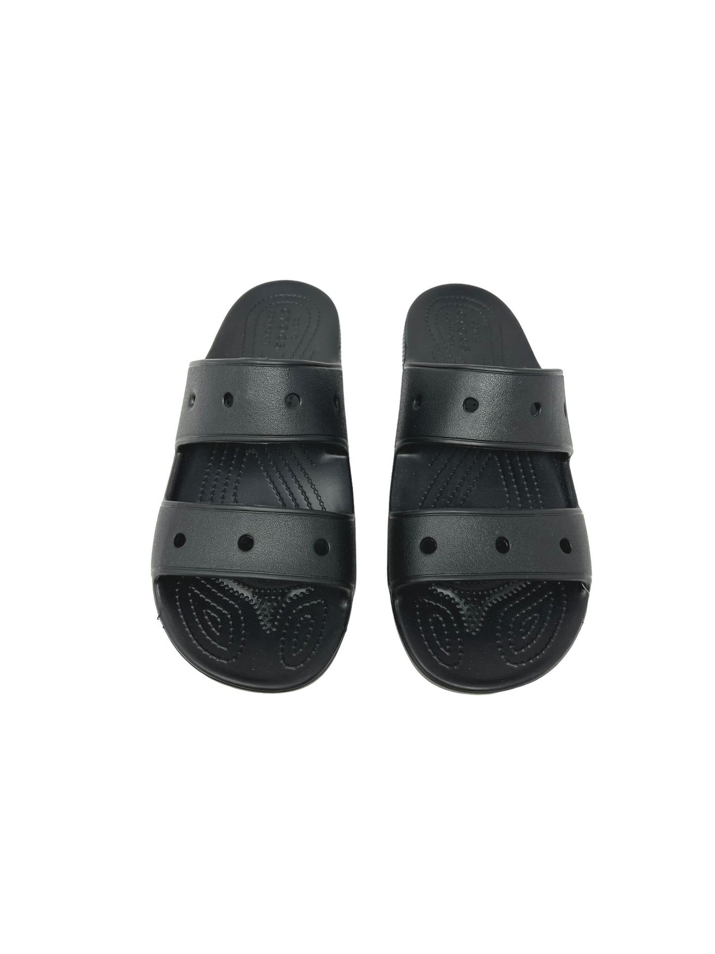 Pantofola doppia fascia CROCS 206761-001 BLACK UNISEX Taglia EU