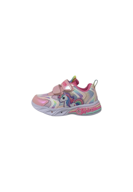 Sneaker luminose Silver Unicorn S8010209T PINK Bambina