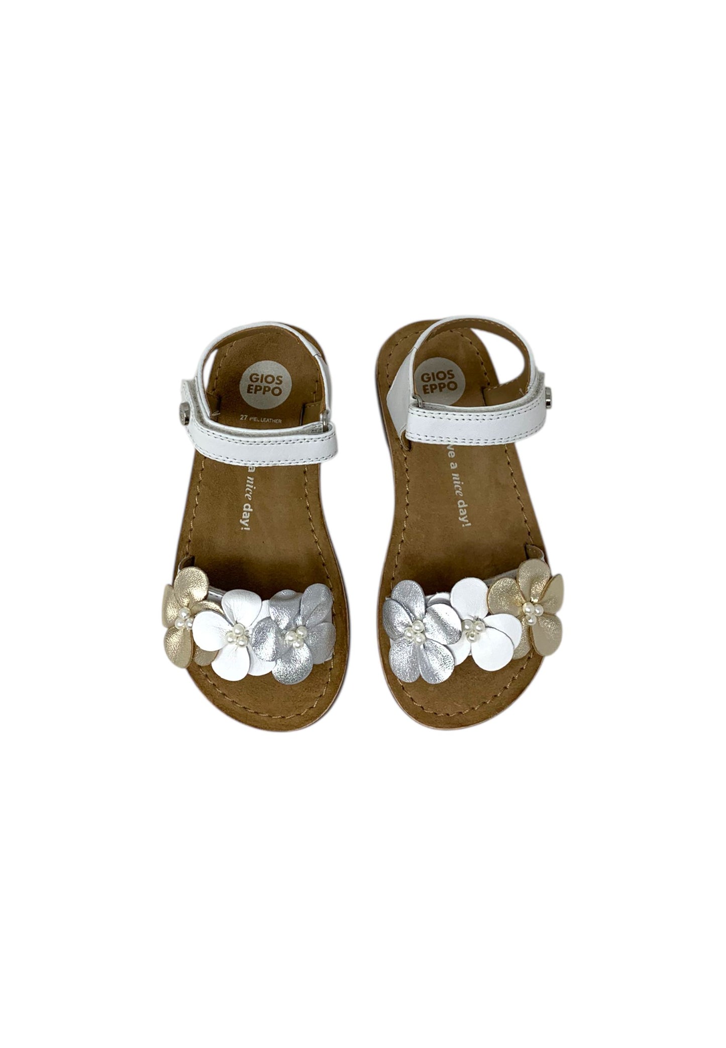 Sandali GIOSEPPO PEEKSVILLE 74718 WHITE bambina
