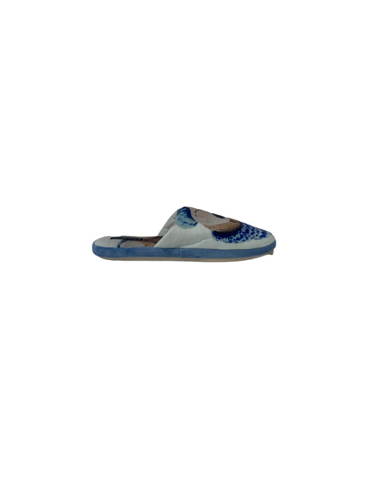 Pantofola da camera  DE FONSECA DE.ROMA TOP W829 Azzurro Donna