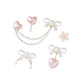 Jibbitz charms 10019326 Bow and pink heart 5 pack