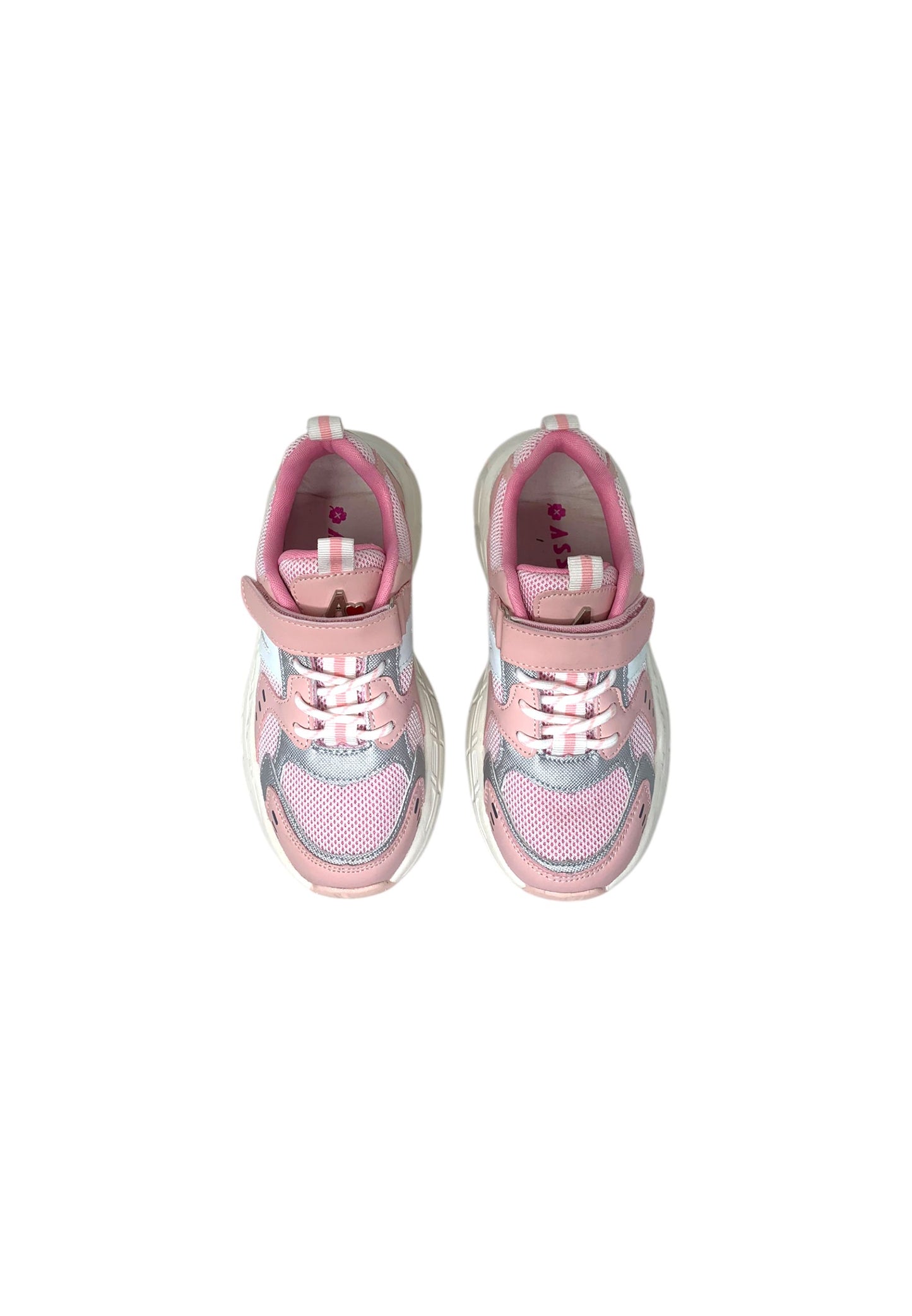 Sneaker ASSO AG-18031 PINK/SILV bambina