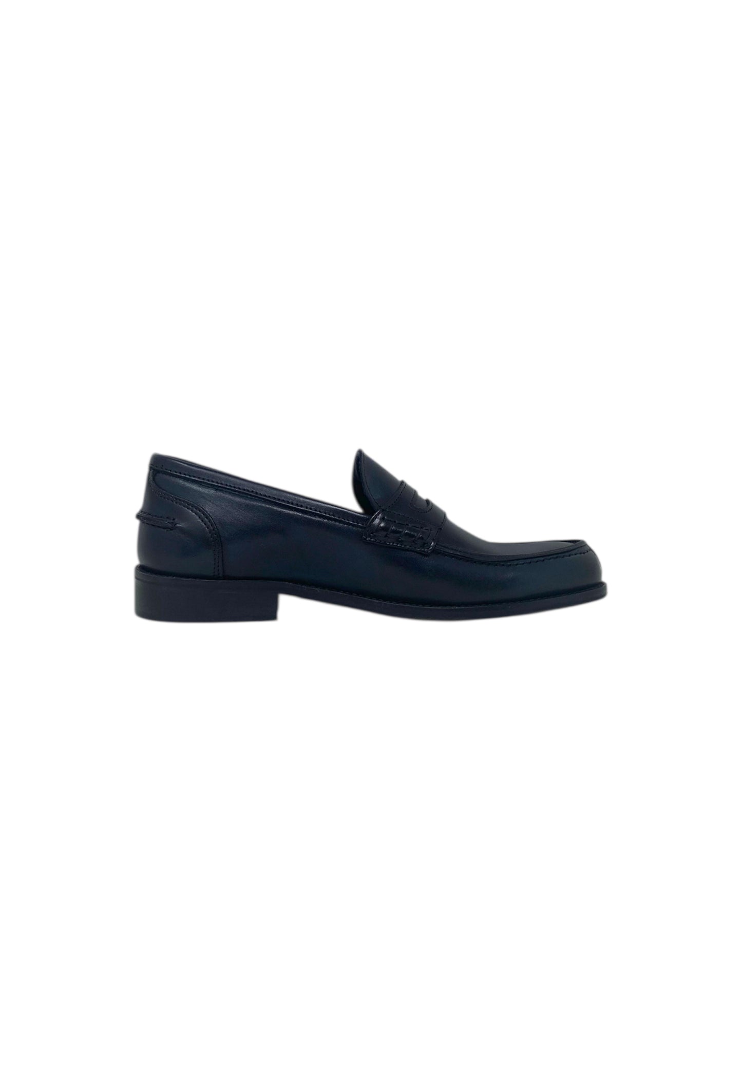 Italia Leone Mocassino 523 PELLE BLUE uomo
