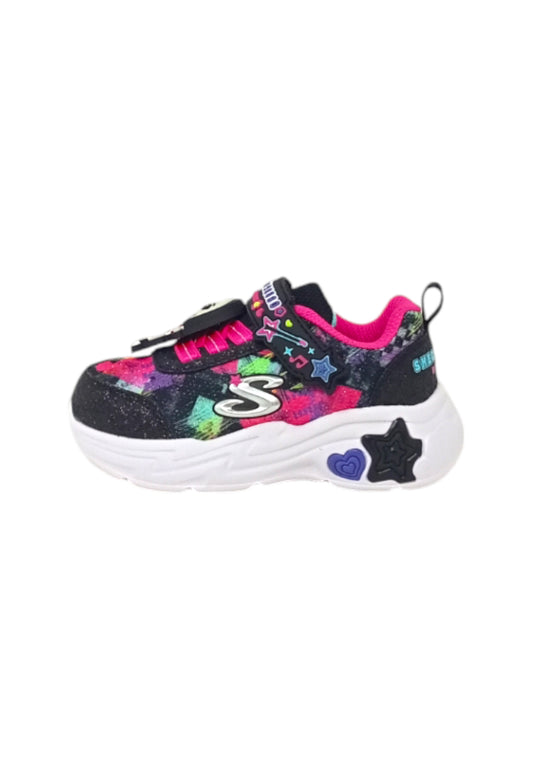 Sneakers SKECHERS Snuggle Sneaks - Skech Squad 302214/BKMT bambina