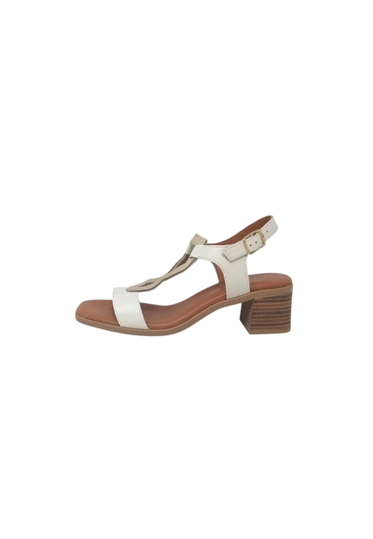 Sandali Linea Comoda STILE DI VITA 252020-SDV LATTE/PLATINO DONNA