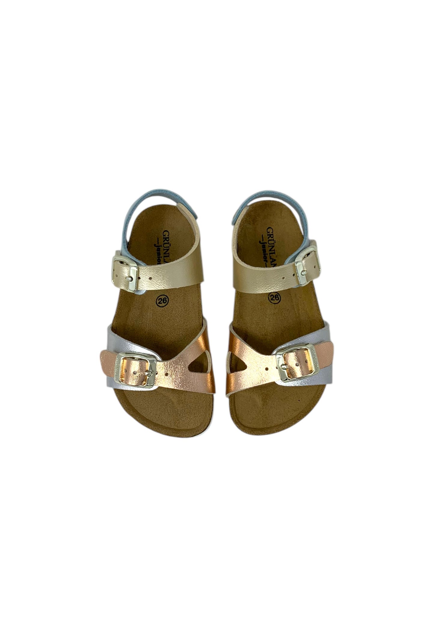 Sandali GRUNLAND Junior LUCE SB0646-40 ARGENTO-MULTI Bambina