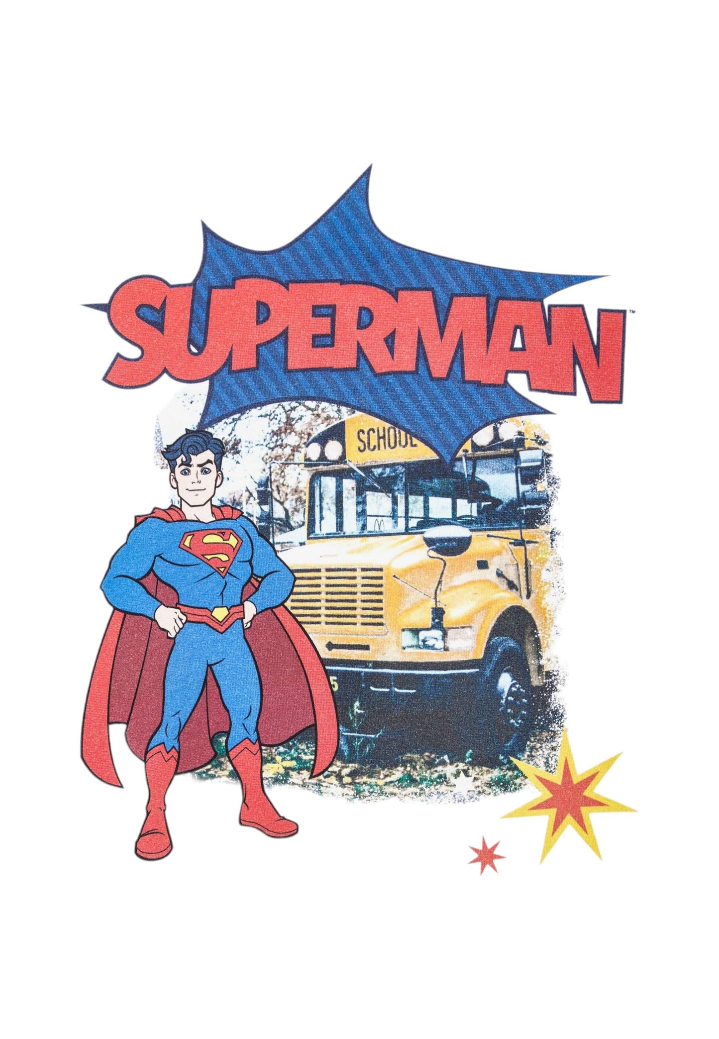 Diadora JU T-shirt ss Superheroes "SUPERMAN" 502.180440 01 C6564 Bambino