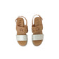 Sandali con zeppa REPO 20216-E6 AVORIO CAMEL donna