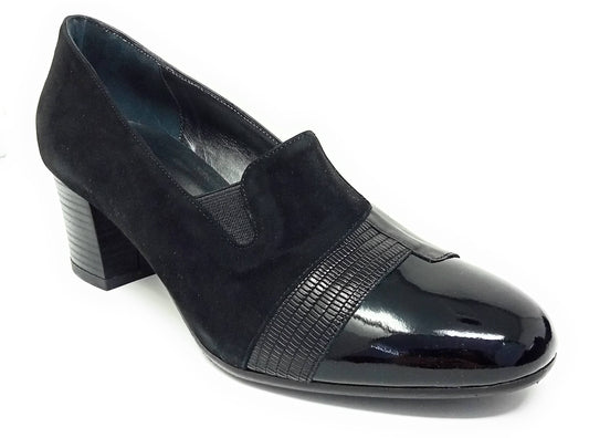Scarpa comfort da passegio SOFFICE SOGNO 21121 CAMOSCIO NERO donna