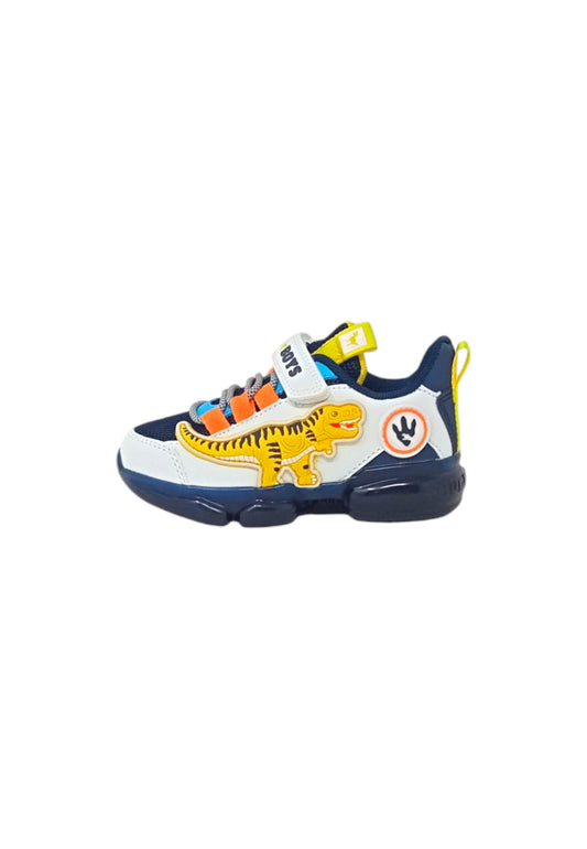 Sneakers luminose BULL BOYS T-REX DNAR5008 BLU/BIANCO Bambino
