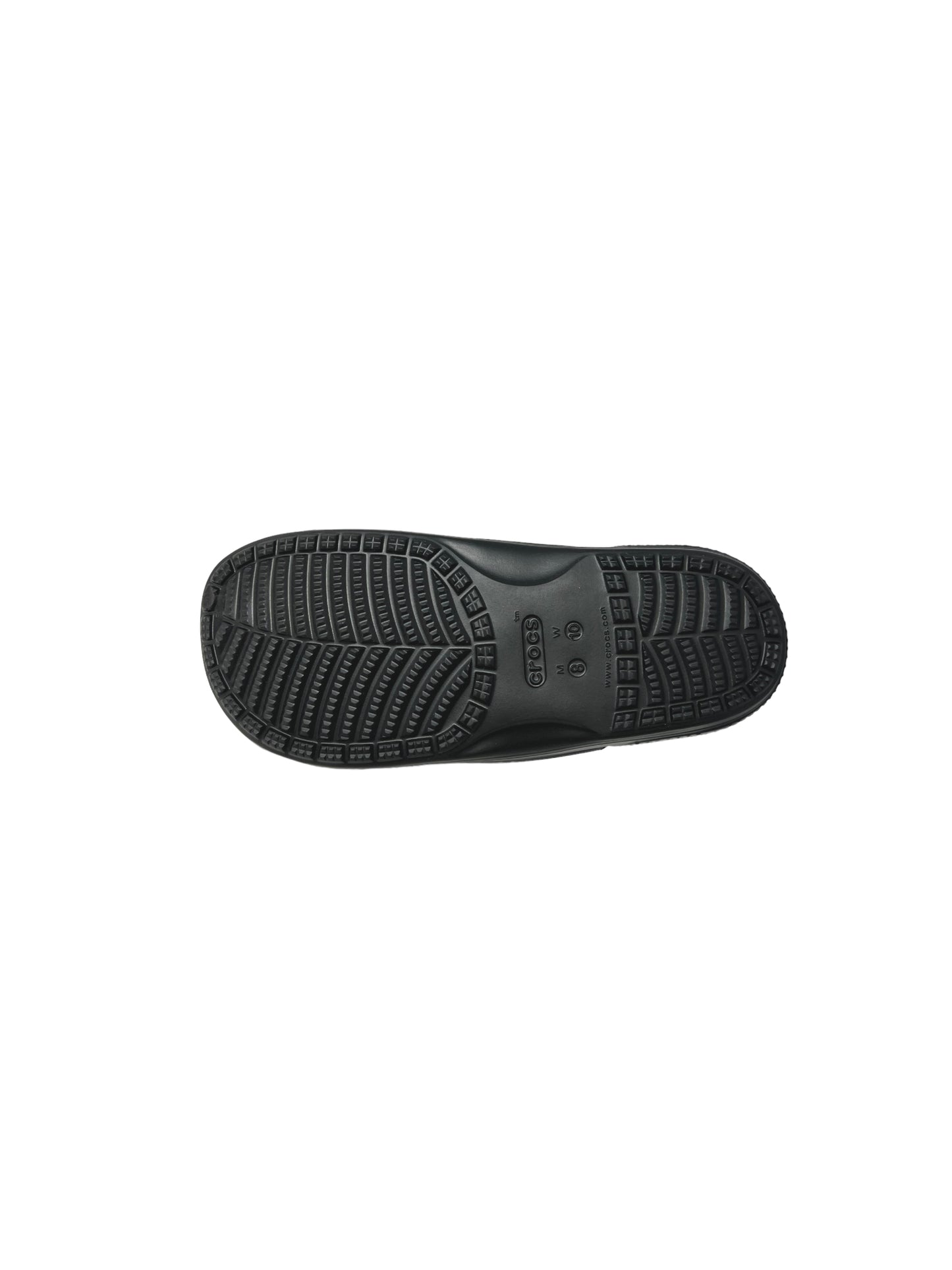 Pantofola doppia fascia CROCS 206761-001 BLACK UNISEX Taglia EU