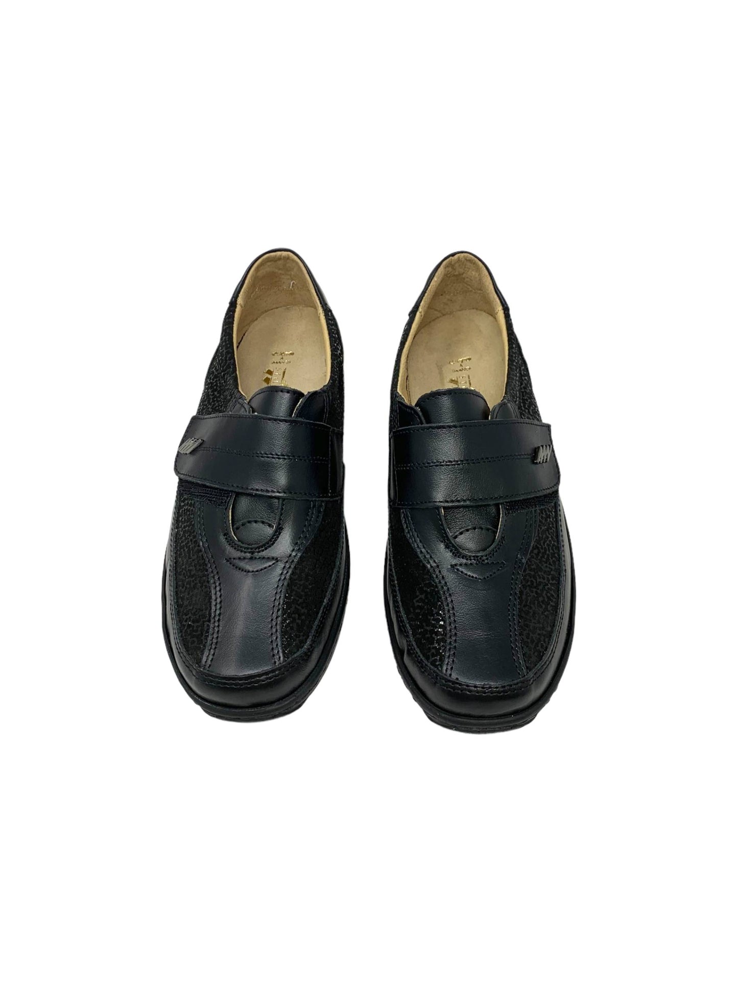 Scarpa da passeggio comfort stile di vita 7256 NERO donna