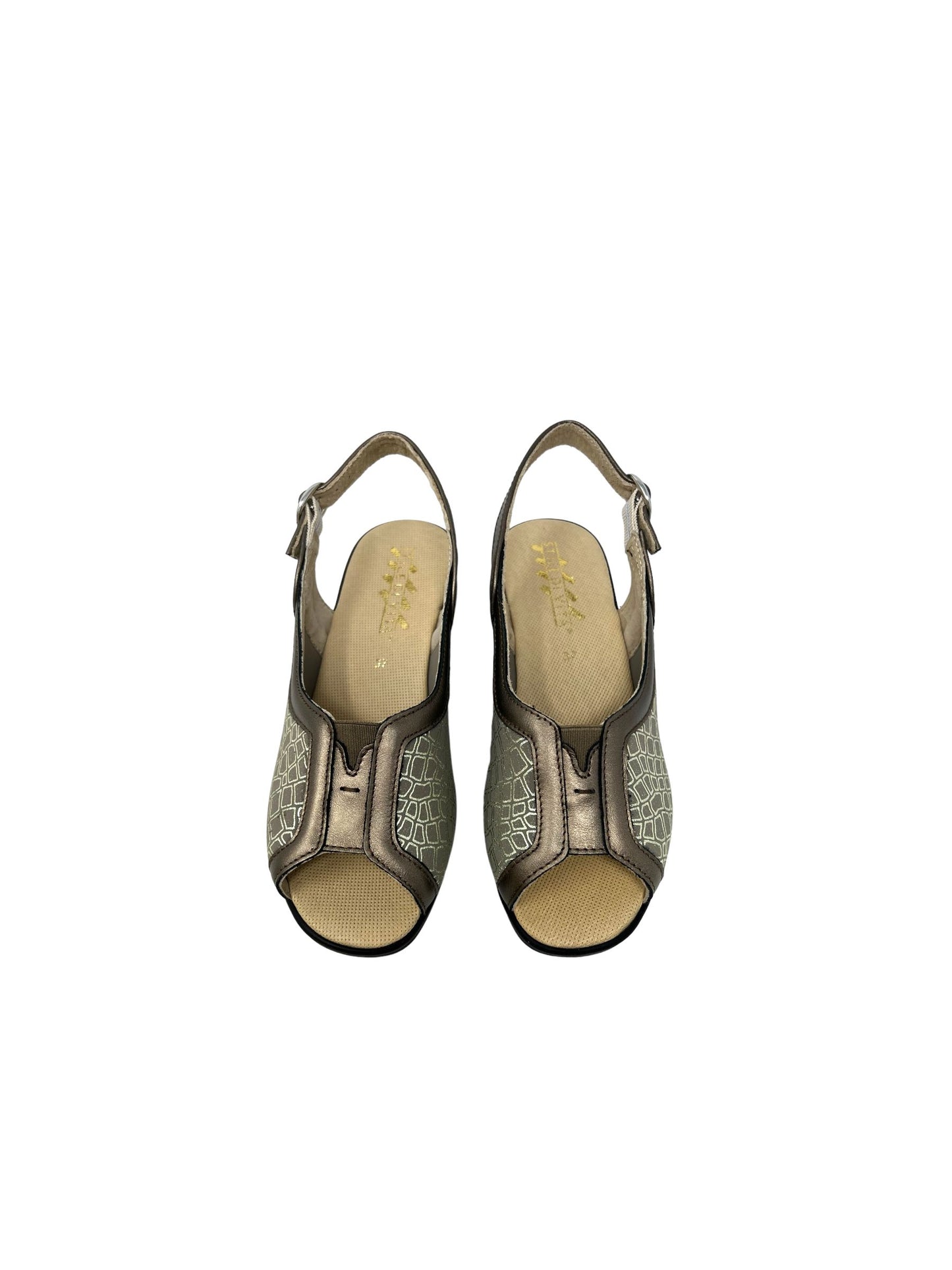 SANDALO LINEA COMODA STILE DI VITA 8113 BRONZO  DONNA