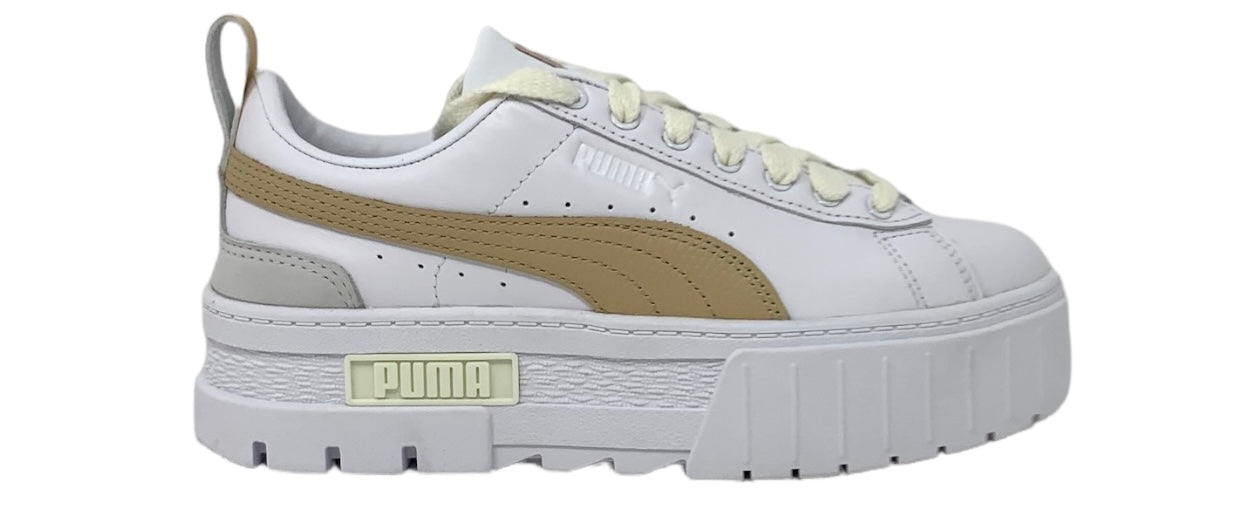 Sneakers da passeggio PUMA mayze luxe wns 383995 07 WHITE donna