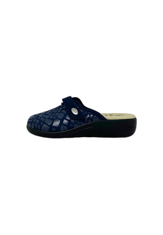 Pantofola SANYCOM 339 PITONE BLU DONNA