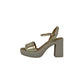 Sandalo con tacco FASCINO DONNA 73215-E3 PLATINO donna