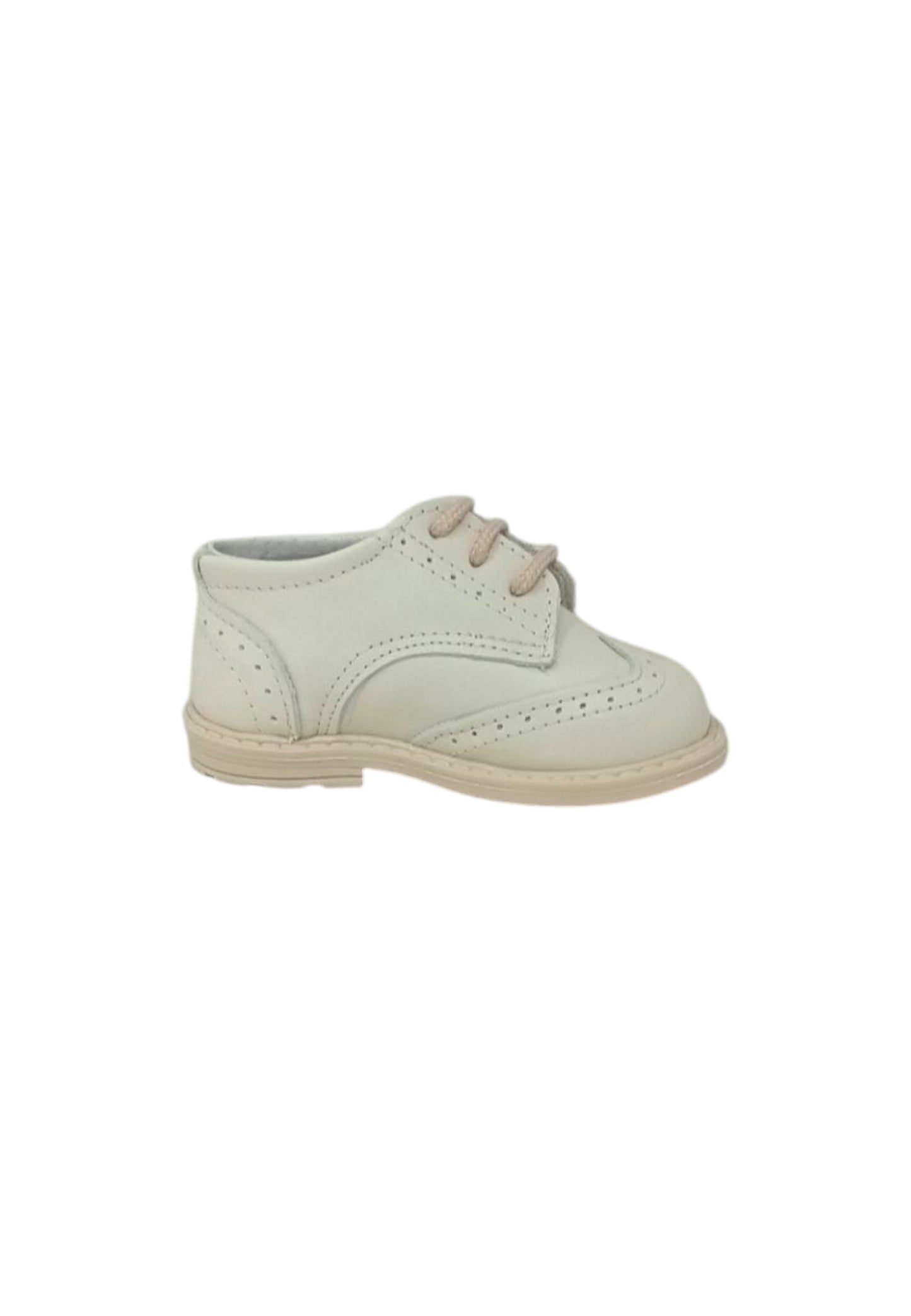 Italia Leone Francesina Bruno Pelle beige bambino