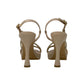 Italia Leone Sandali con tacco A7520 LIZ TUB PLATINO Donna