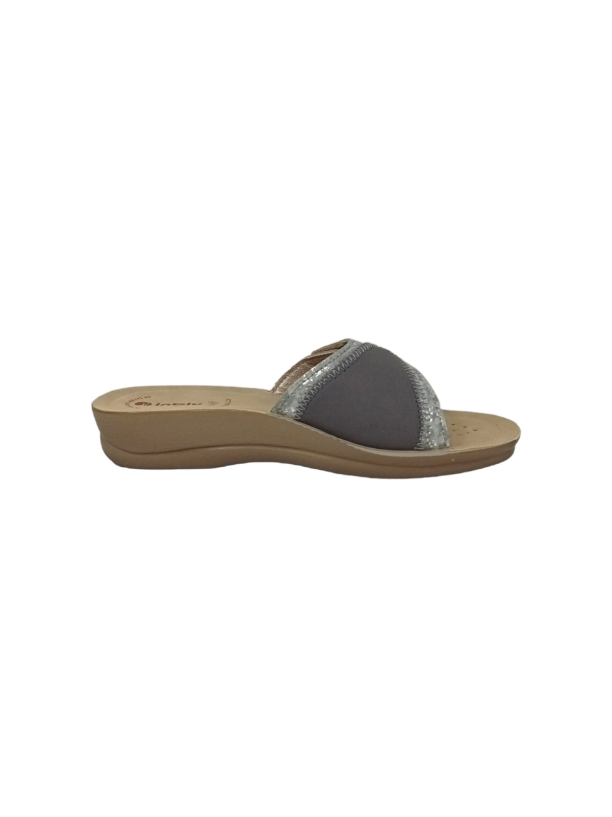 Ciabatta INBLU VR000058 ARGENTO donna