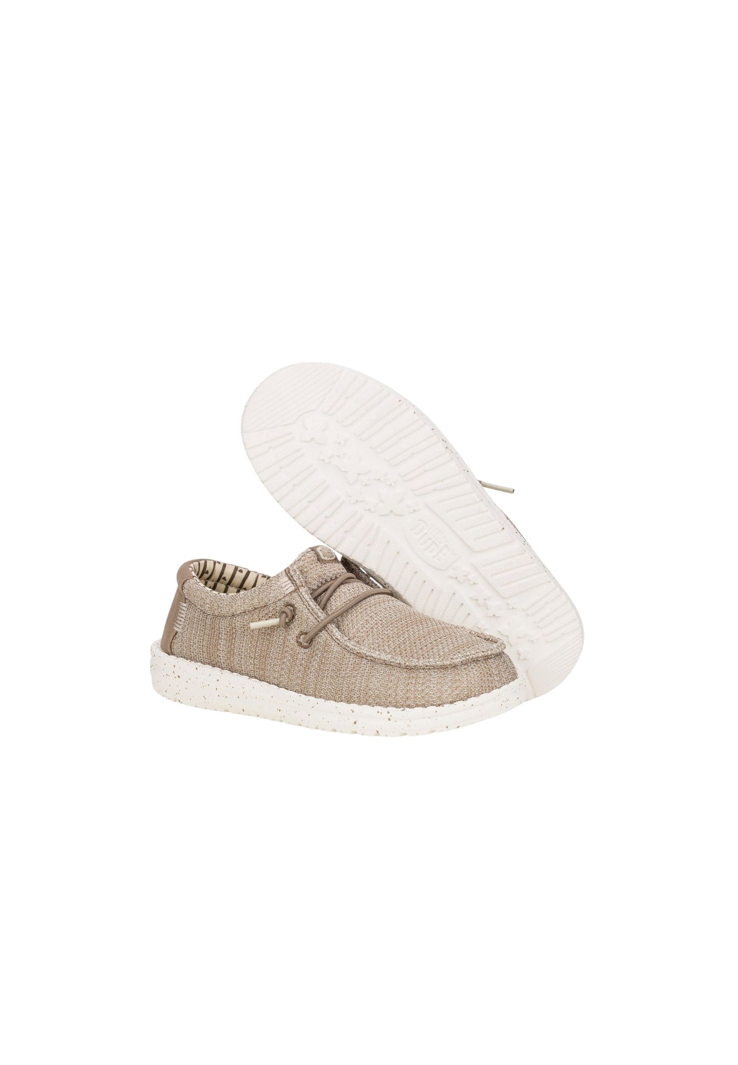 Mocassini HEYDUDE WALLY Y STRETCH SOX 42072-267 WALNUT Bambino