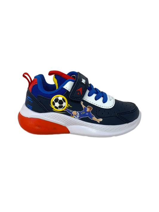 Sneakers da passeggio PRIMIGI con luci 2970000 navy/bianco bambino