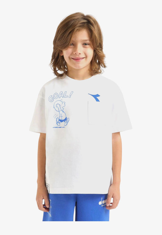 Diadora JU T-shirt ss PEANUTS 502.181672 01 60046 Bambino