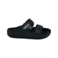 ciabatta in gomma con pelliccia 207446-060 NERO donna