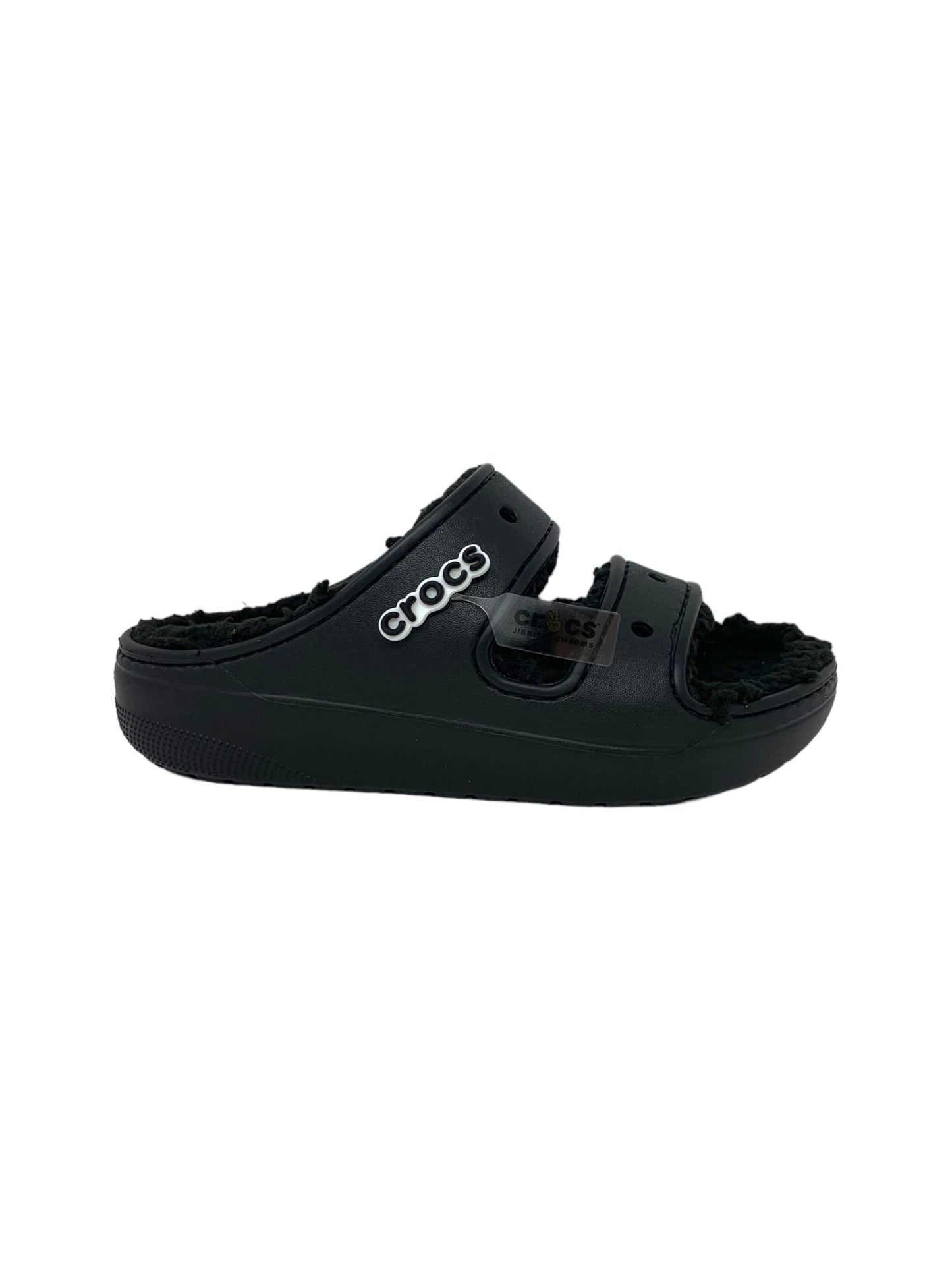 ciabatta in gomma con pelliccia 207446-060 NERO donna