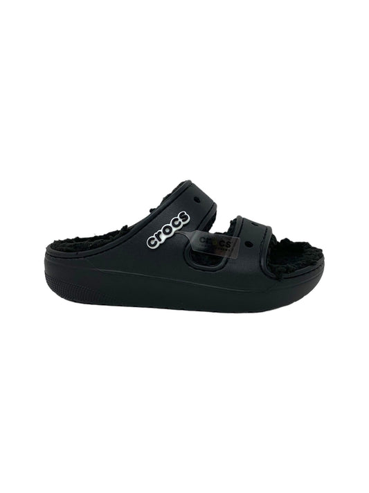 ciabatta in gomma con pelliccia 207446-060 NERO donna