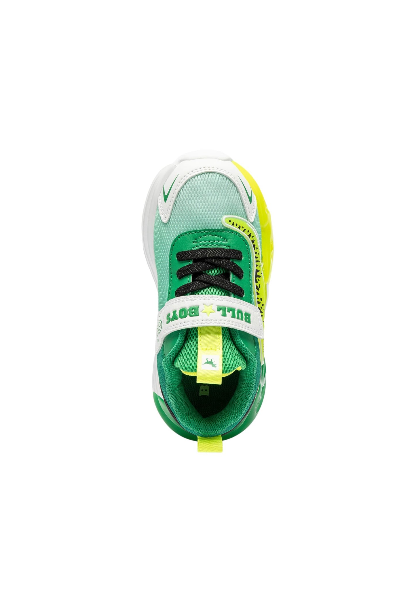 Sneakers luminose Bull Boys Jurassic Rex DNAL5117 VERDE Bambino