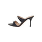 Italia Leone Sandali con tacco F32 naplak nero Donna