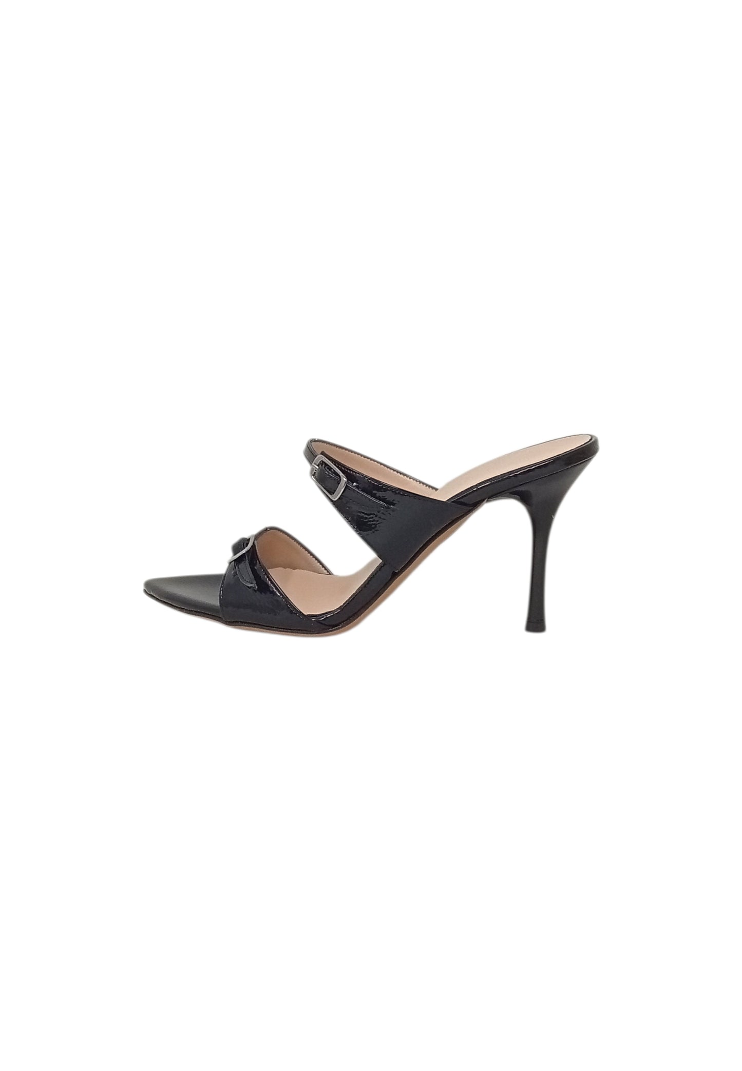 Italia Leone Sandali con tacco F32 naplak nero Donna