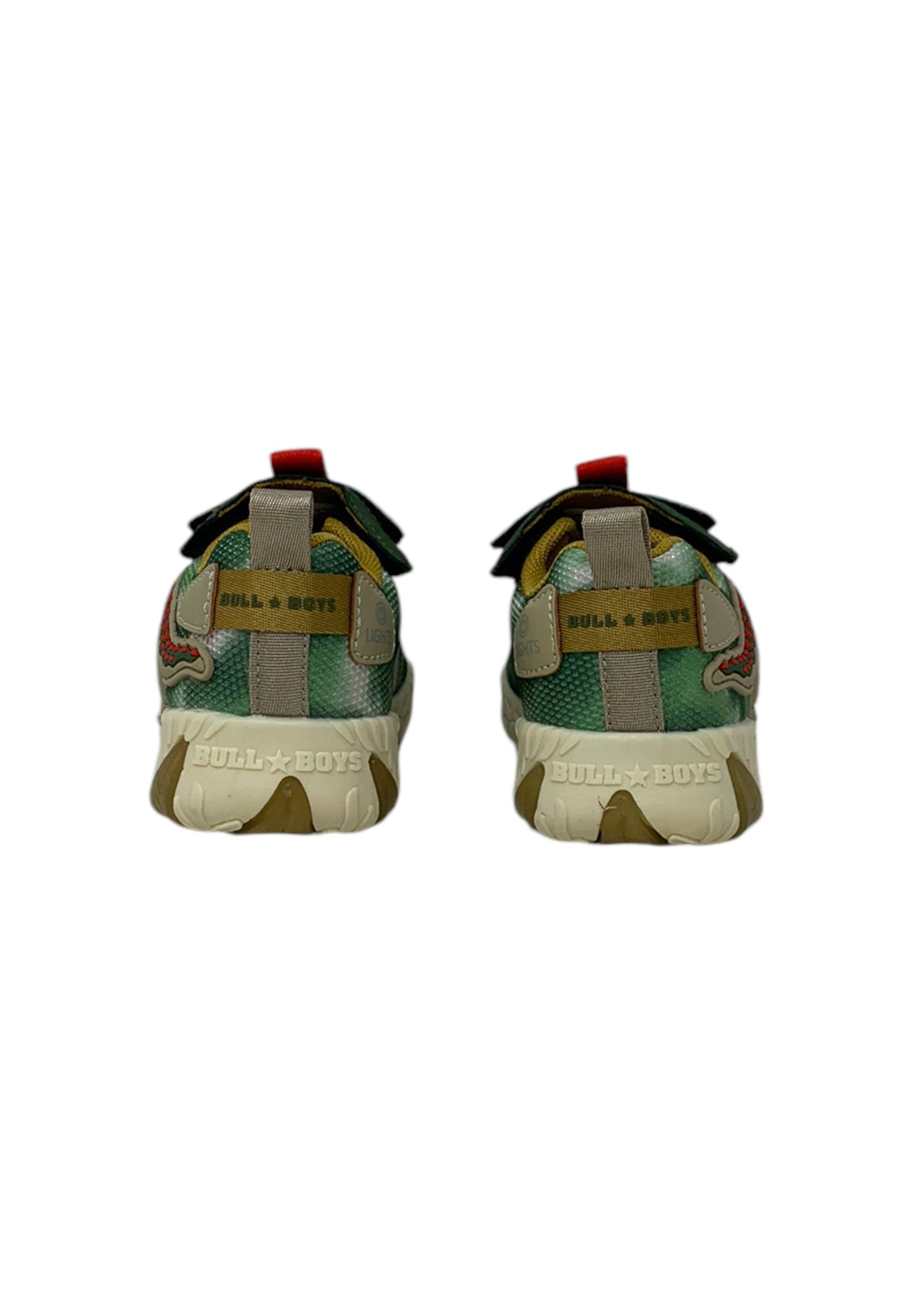 Sneakers luminose BULL BOYS Triceratopo DNAL4552 verde giungla Bambino
