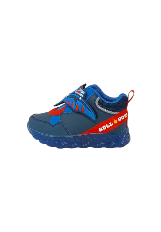 Sneakers luminose BULL BOYS  Pterodattilo DNAL4564 BLU Bambino