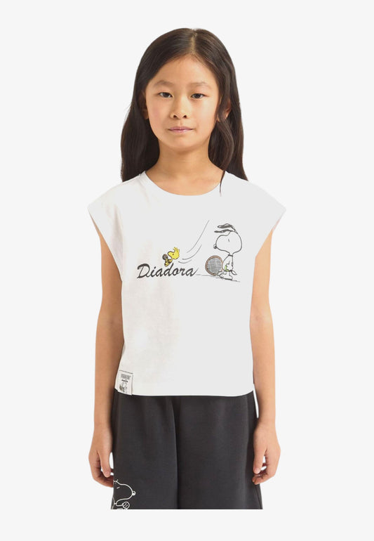 Diadora JU T-shirt ss PEANUTS 502.181673 01 20002 Bambina