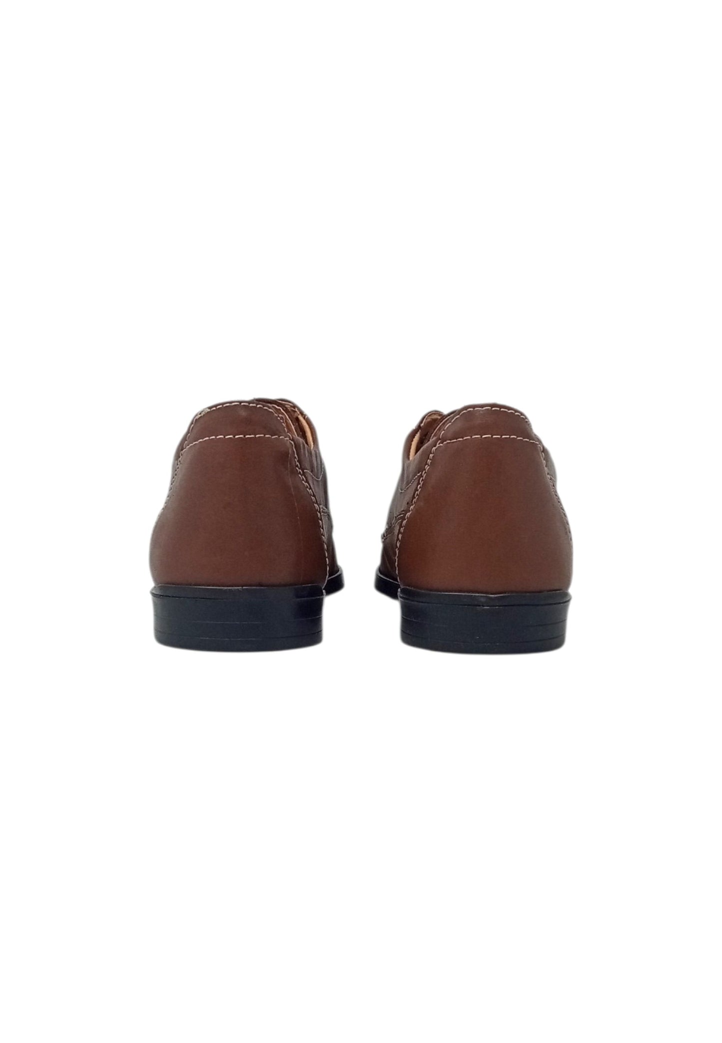 Mocassino allacciato Italia Leone 199 PELLE MARRONE uomo