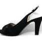 Sandalo col tacco JOEL 2094 SATIN NERO IC 999/999 NERO donna