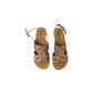 Ciabatta con zeppa INBLU GO000019 SABBIA donna