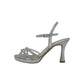 Italia Leone Sandali con tacco A7982 liz argento Donna